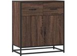 Syfax™ Credenza Rovere Marrone 68X35X76 Cm In Legno Multistrato