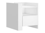 Syfax™ Comodino Bianco 45X50X50 Cm In Truciolato