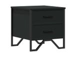 Syfax™ Comodino Nero 40X41X40 Cm In Truciolato