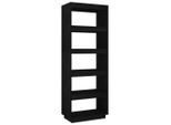 Syfax™ Libreria/Divisorio Nero 60X35X167 Cm In Legno Massello Di Pino