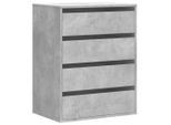 Syfax™ Cassettiera Angolo Grigio Cemento 60X41X76Cm Legno Multistrato