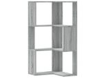 Syfax™ Libreria Angolare 3 Ripiani Grigio Sonoma 50X50X102 Cm Legno