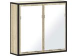 Syfax™ Mobiletto Con Specchio Per Bagno In Rovere Sonoma 65X20X60 Cm In Legno Ingegnerizzato