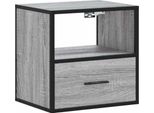Syfax™ Comodino A Muro Grigio Sonoma 40X31X39,5 Cm
