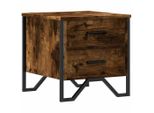Syfax™ Comodino Rovere Fumo 40X41X40 Cm In Truciolato
