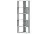 Syfax™ Libreria Angolare 5Ripiani Grigio Sonoma 50X50X179 Cm Legno