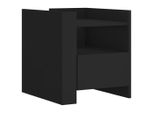 Syfax™ Comodino Nero 45X50X50 Cm In Truciolato