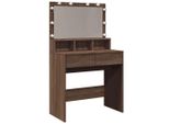 Syfax™ Toeletta Con Led Rovere Marrone 80X41X134,5 Cm