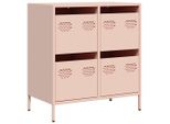 Syfax™ Credenza Rosa 68X39X73,5 Cm In Acciaio Laminato A Freddo