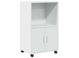 Syfax™ Mobile Con Ruote Bianco 55X40X91 Cm In Truciolato