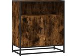 Syfax™ Credenza Rovere Fumo 68X35X76 Cm In Legno Multistrato