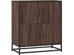 Syfax™ Credenza Rovere Marrone 68X35X76 Cm In Legno Multistrato