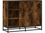 Syfax™ Credenza Rovere Fumo 92X35X76 Cm In Legno Multistrato