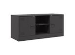 Syfax™ Mobile Tv Nero 99X39X44 Cm In Acciaio