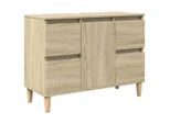 Syfax™ Mobile Lavabo Rovere Sonoma 80X33X60 Cm In Legno Multistrato