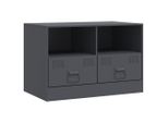 Syfax™ Mobile Tv Antracite 67X39X44 Cm In Acciaio