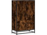 Syfax™ Credenza Rovere Fumo 68X35X106,5 Cm Legno Multistrato Metallo