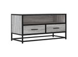 Syfax™ Mobile Tv Grigio Sonoma 80X34,5X40 Cm Legno Multistrato Metallo