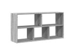 Syfax™ Scaffale A Muro Grigio Sonoma 100X25X50 Cm In Legno Multistrato