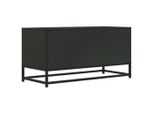 Syfax™ Mobile Tv Nero 80X34,5X40 Cm In Truciolato Metallo