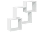 Syfax™ Mobile A Parete 78X18X71 Cm Bianco In Legno Multistrato