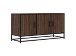Syfax™ Mobile Tv Rovere Marrone 100X35X50 Cm Legno Multistrato Metallo