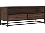 Syfax™ Mobile Tv Rovere Marrone 100X34,5X40 Cm Multistrato E Metallo