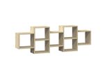 Syfax™ Scaffale A Parete Rovere Sonoma 129X18X42 Cm In Truciolato