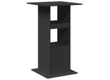 Syfax™ Tavolo Bar Con Portaoggetti Nero 60X60X102 Cm In Multistrato