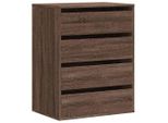 Syfax™ Cassettiera Angolo Rovere Marrone 60X41X76Cm Legno Multistrato
