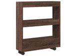 Syfax™ Carrello Stretto A 3 Livelli Rovere Marrone In Truciolato