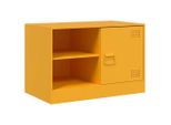 Syfax™ Mobili Tv 2 Pz Giallo Senape 67X39X44 Cm In Acciaio