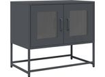 Syfax™ Mobile Tv Antracite 68X39X60,5 Cm In Acciaio Laminato A Freddo