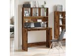 Syfax™ Scrivania Mensole Legno Antico 102X45X148 Cm Legno Multistrato