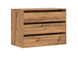 Syfax™ Cassettiera Angolare Rovere Artigianale 80X41X58Cm Multistrato