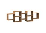 Syfax™ Scaffale A Parete Rovere Artigianale 129X18X42 Cm In Truciolato