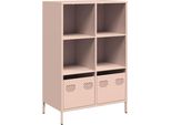 Syfax™ Credenza Rosa 68X39X103,5 Cm In Acciaio