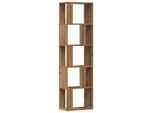 Syfax™ Libreria Rovere Artigianale 45X24X159 Cm Legno Multistrato