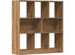 Syfax™ Libreria Rovere Artigianale 97,5X29,5X100 Cm Legno Multistrato