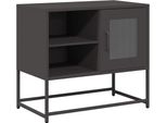 Syfax™ Mobile Tv Nero 68X39X60,5 Cm In Acciaio