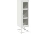 Syfax™ Credenza Bianca 36X39X123 Cm Acciaio Laminato A Freddo