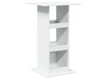 Syfax™ Tavolo Bar Con Portaoggetti Bianco 60X60X102 Cm In Truciolato