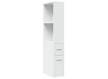 Syfax™ Armadietto Da Bagno Stretto Con Ruote Bianco In Truciolato
