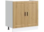 Syfax™ Mobile Base Lavello Porto Rovere Artigianale 80X46X81,5 Cm