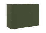 Syfax™ Credenza Verde Oliva 99X39X73 Cm In Acciaio