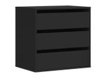Syfax™ Cassettiera Angolare Nera 60X41X58 Cm In Legno Multistrato