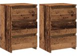 Syfax™ Comodini Legno Antico 2 Pz 40X35X62,5 Cm In Legno Multistrato