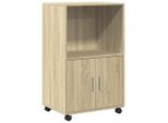 Syfax™ Mobiletto Con Ruote Rovere Sonoma 55X40X91 Cm In Truciolato