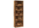 Syfax™ Libreria Legno Antico 60X24X176 Cm In Legno Multistrato