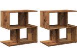 Syfax™ Comodini 2 Pz In Legno Vecchio 50X30X51,5 Cm Legno Multistrato